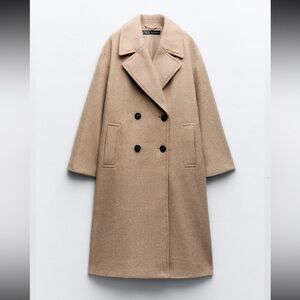 ZARA - Oversized Winter Coat Camel XS